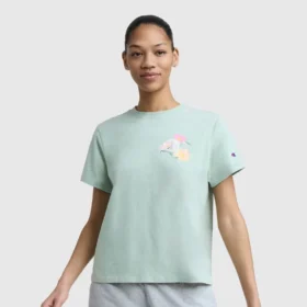 Floral Mesh «C» Graphic T-shirt, C Logo