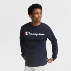 Κλασικό γραφικό T-shirt με μακριά μανίκια, Script Logo