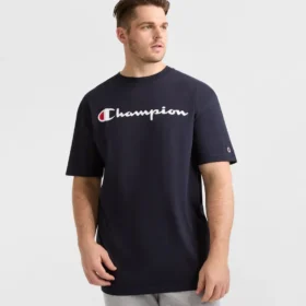 Κλασικό T-shirt με γραφικό, Script Logo - Μεγάλα μεγέθη