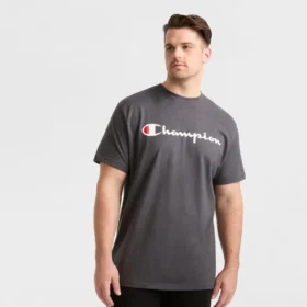 Κλασικό T-shirt με γραφικό, Script Logo - Μεγάλα μεγέθη