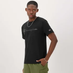 Κλασικό T-shirt με γραφικό Script Logo σε τόνους του ίδιου χρώματος
