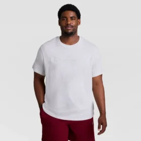 Κλασικό T-shirt με γραφικό Script Logo σε τόνους του ίδιου χρώματος - Μεγάλα μεγέθη & Ψηλοί
