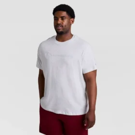 Κλασικό T-shirt με γραφικό Script Logo σε τόνους του ίδιου χρώματος – Μεγάλα μεγέθη & Ψηλοί