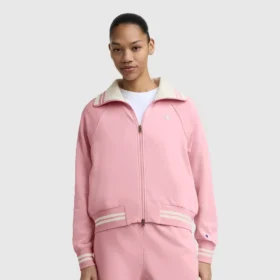 Μπλούζα Pitcher με πλήρες φερμουάρ και ψεύτικο γιακά, C Logo